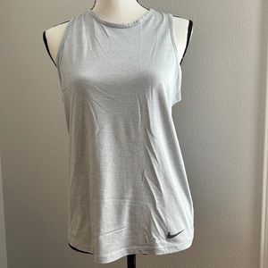 Nike Dry-Fit light gray tank top. Size small